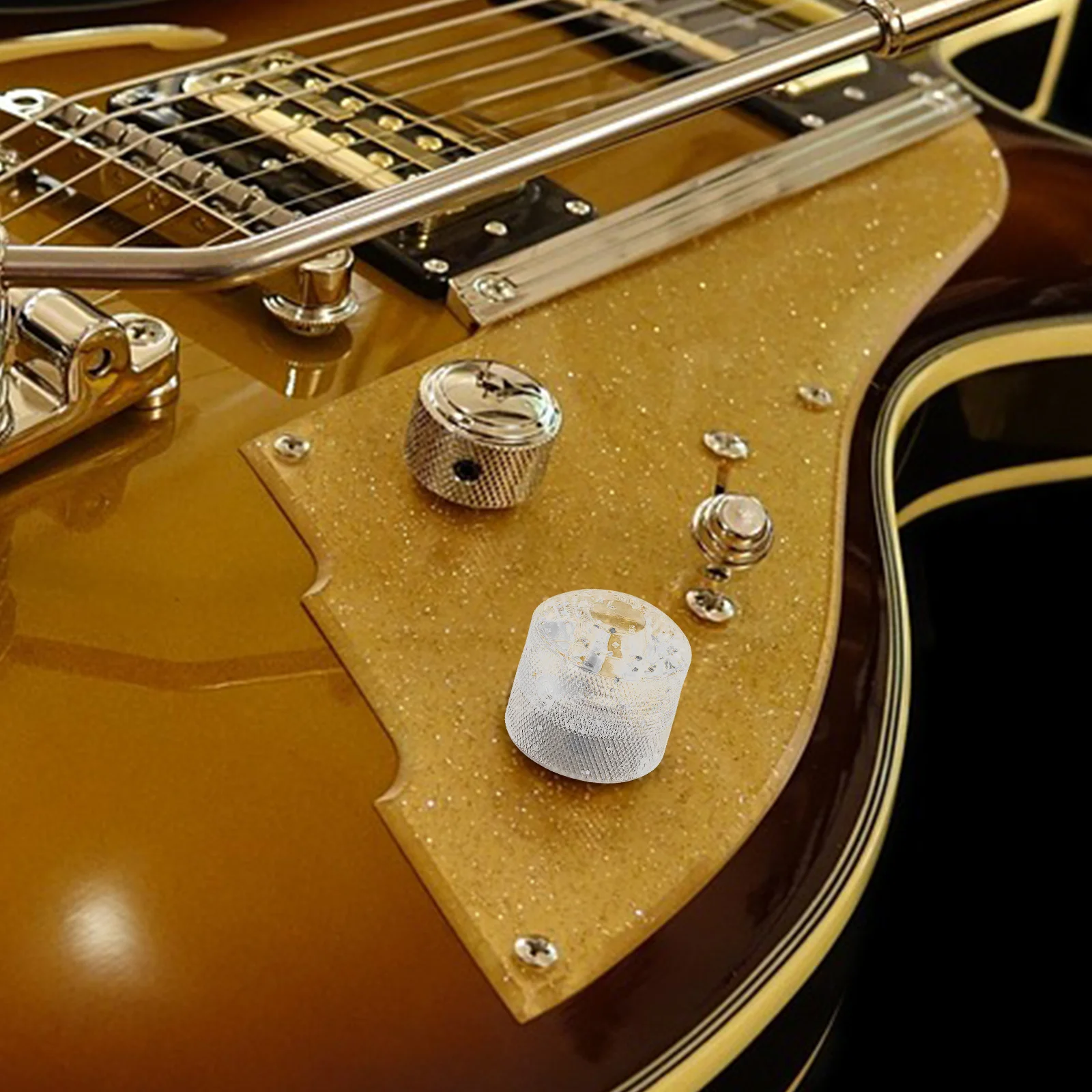 

Electric Guitar and Bass Volume Control Knob Plastic Durable Replacement Guitar Potentiometer Tone Accessory Bass Volume Knobs