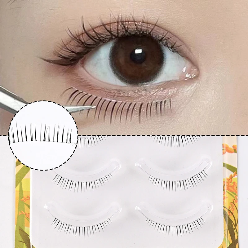 رموش صناعية ثلاثية الأبعاد خفيفة الوزن وشريط شفاف طبيعي ومريح للاستخدام اليومي رموش رقيقة وناعمة