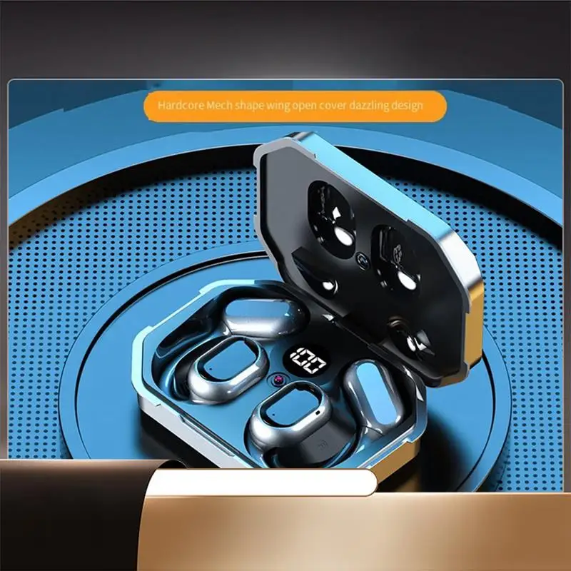 

Беспроводные Bluetooth-наушники Mecha Style JR06, цифровой дыхательный светильник, наушники для киберспорта с высоким качеством звука-X64A