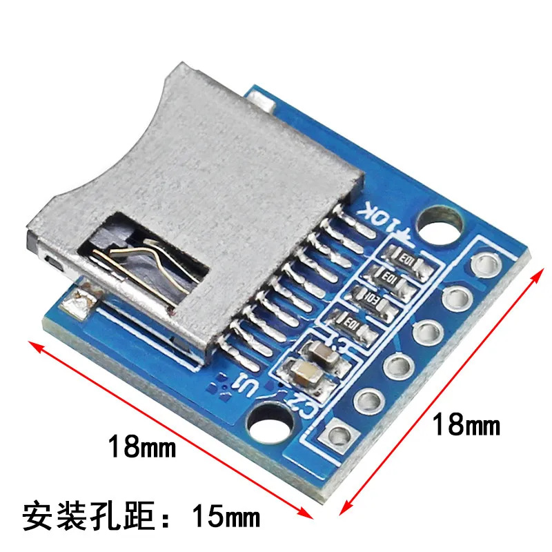 Mini Micro/Mini SD Card Module TF Card Reader Adapter Board SPI Interface 3.3V