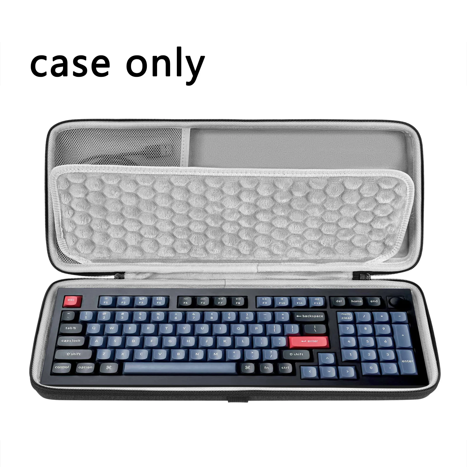 

Geekria Keyboard Case for 100keys Portable Keyboards, Hard Shell Travel Carrying Bag Compatible with AULA F99, Keychron V5/Q5/K4