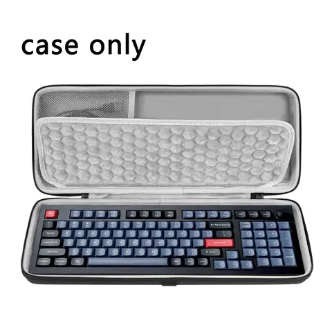 Geekria Keyboard Case for 100keys Portable Keyboards, Hard Shell Travel Carrying Bag Compatible with AULA F99, Keychron V5/Q5/K4