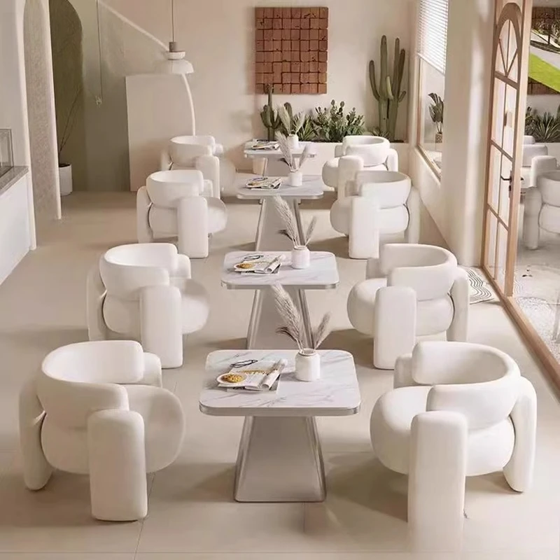 New product commercial negotiation table sofa beauty salon sitting area office reception single sofa table and chair combination