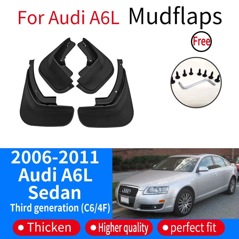 

Auto Parts For Audi A6L 2006~2011 2007 2008 2009 C6/4F Fender Lining Car Front Rear Wheel Splash Guard Accessories Mudguard Skin