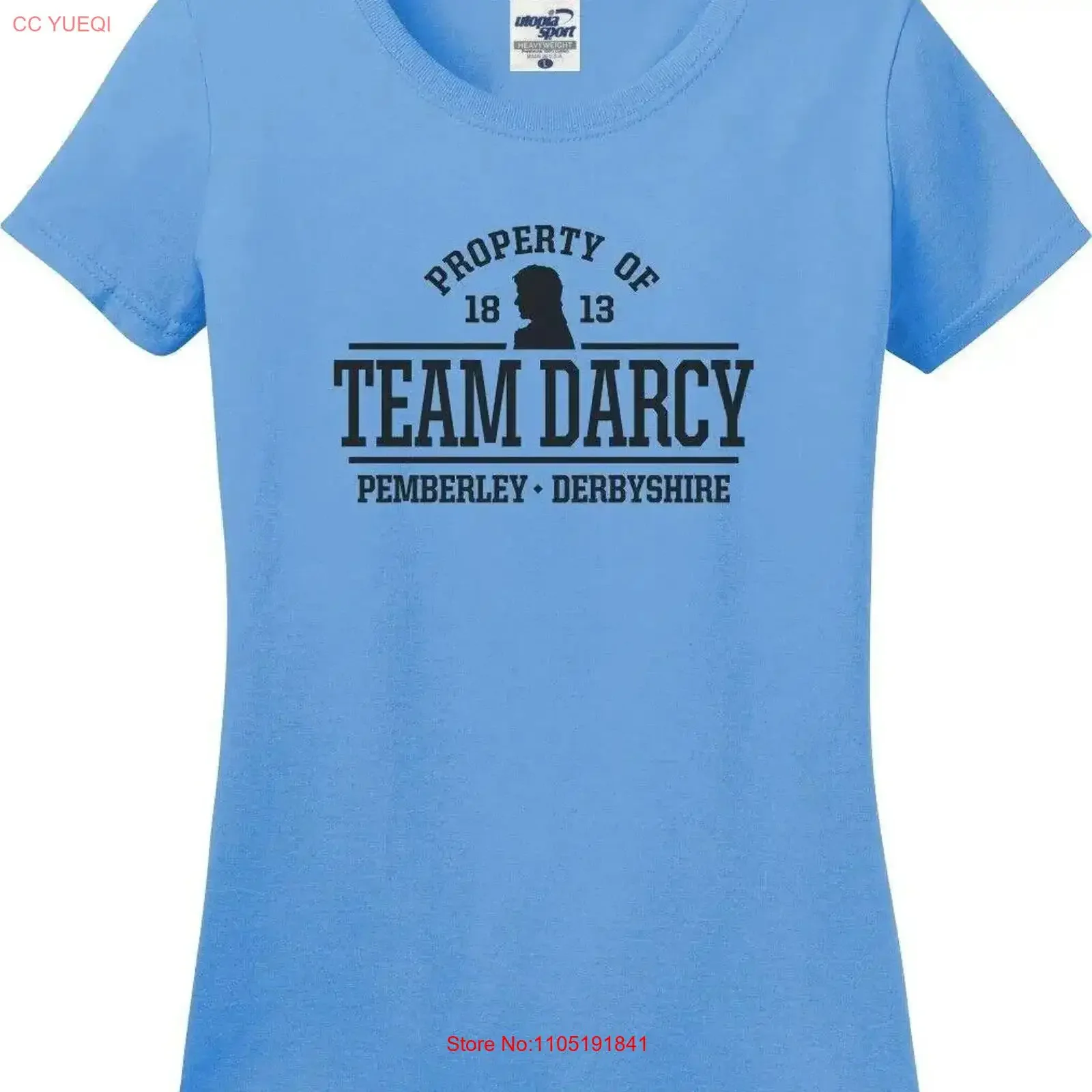 Property of Team Darcy Jane Austen Missy Fit Ladies T Shirt S 3X vintage Washed homme Casual Breathable Top For Everyday Wear