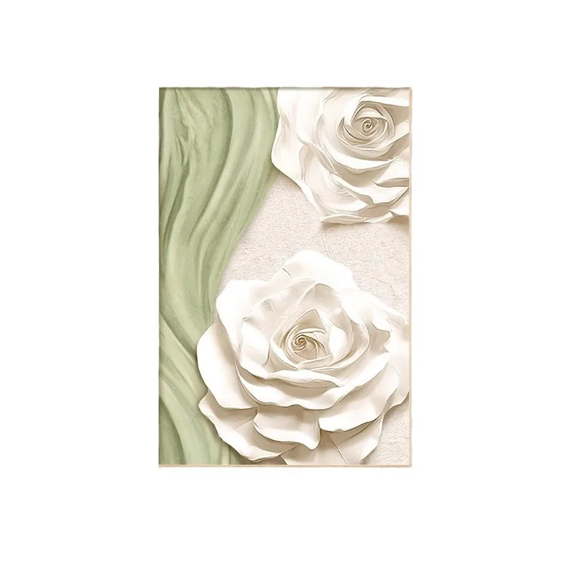 

Cream wind living room decorative painting abstract art flower sofa background wall wall hanging painting texture