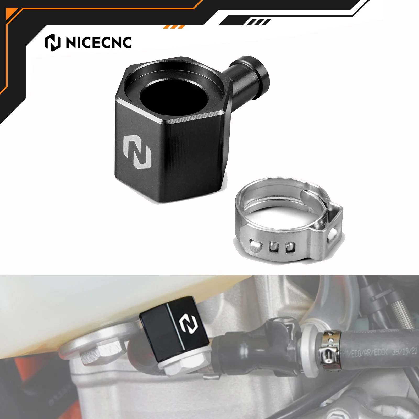 NICECNC For KTM EXC 300 TPi SXF 450 EXCF 350 XCFW 500 For Husqvarna TE 300i TE 250i GasGas EC 300 EC250 Fuel Line Tank Connector