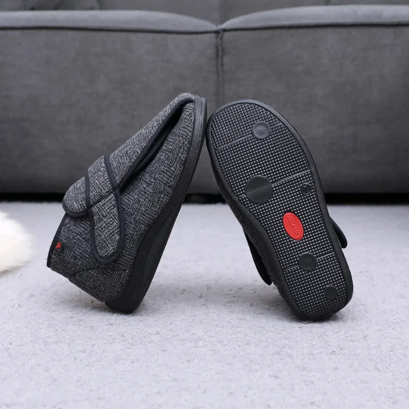 New winter fashion thermal cloth shoes diabetes shoes fat wide high instep feet wear soft and comfortable Large size