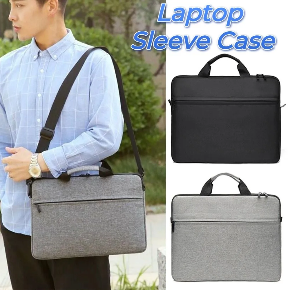 

Business Style Laptop Handbag Shockproof Ultra Thin Laptop Sleeve Case Large Capacity with Handle Laptop Protective Pouch