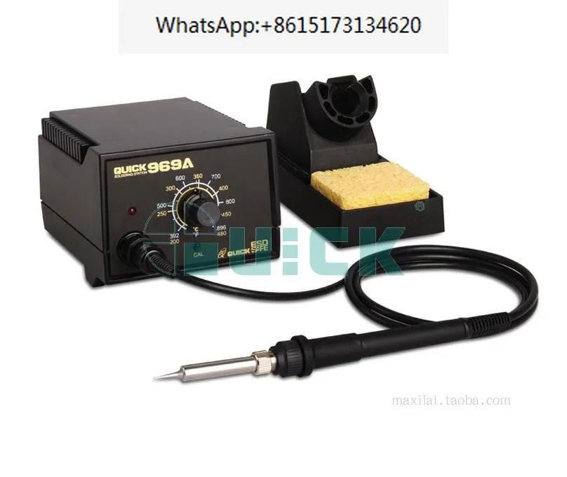 Temperature controlled soldering station 969A soldering iron 60W knife shaped soldering iron head 969 handle