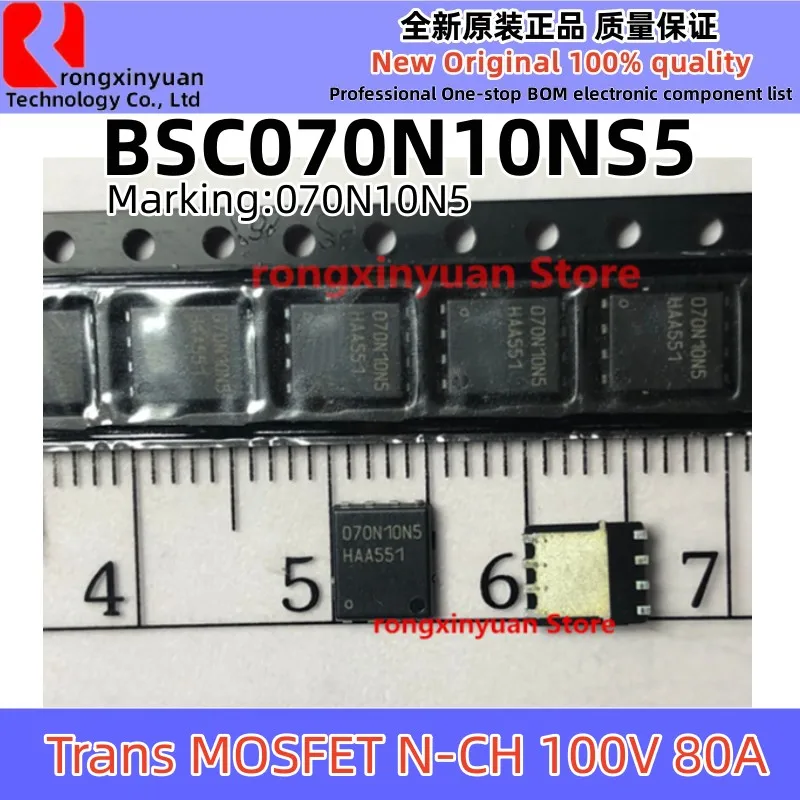 Novo Original 100% 100% BSC070N10NS5 070N10N5 BSC070N10NS3G 070N10NS TDSON-8 BSC070N10NS5ATMA1 BSC070N10NS3G BSC070N10NS