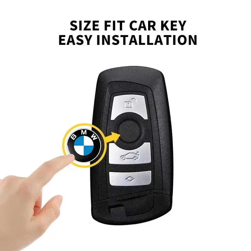 11/14 مللي متر مفتاح السيارة شعار ملصقات التحكم التلقائي مفتاح شعار اكسسوارات لسيارات BMW X6 X1 X2 X3 X4 X5 X7 E46 E39 E90 E36 E60 E34 E30 F30