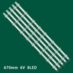 5pcs/set LED strip for 60UN71006LB 60UM71007LB 60UM7100PLB 60UM6950DUB 60UM6900DUB L IT_Y19_60UM71 EAV64732901 NC600DQE-VSHP1