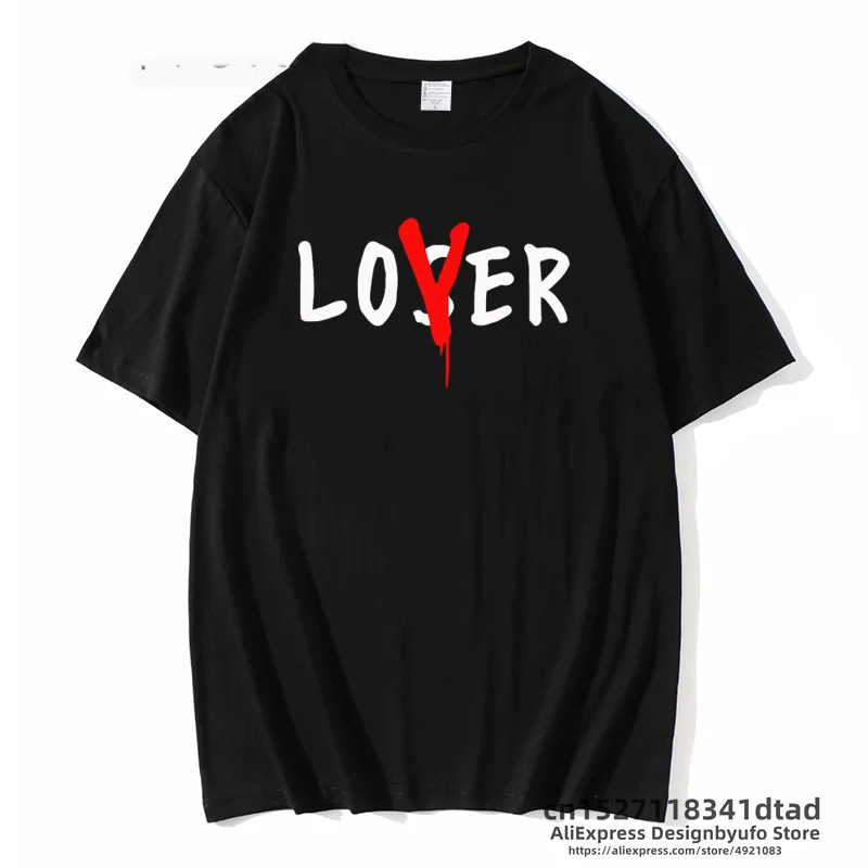 Loser Lover koszulka damska z krótkim rękawem kobieta t-shirty Harajuku lato koreański modne t-shirty dla kobiet mężczyzn topy