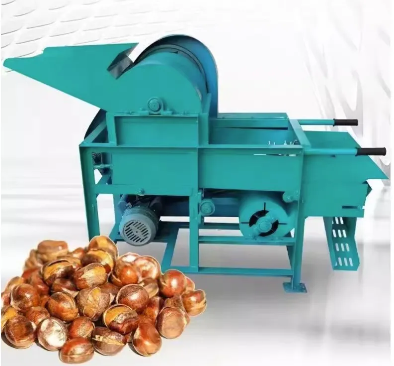 Chestnut Husker/Shelling/Peeling Machine with Motor 220V/380V 2.5 Kw High Productivity 400-500kg/h