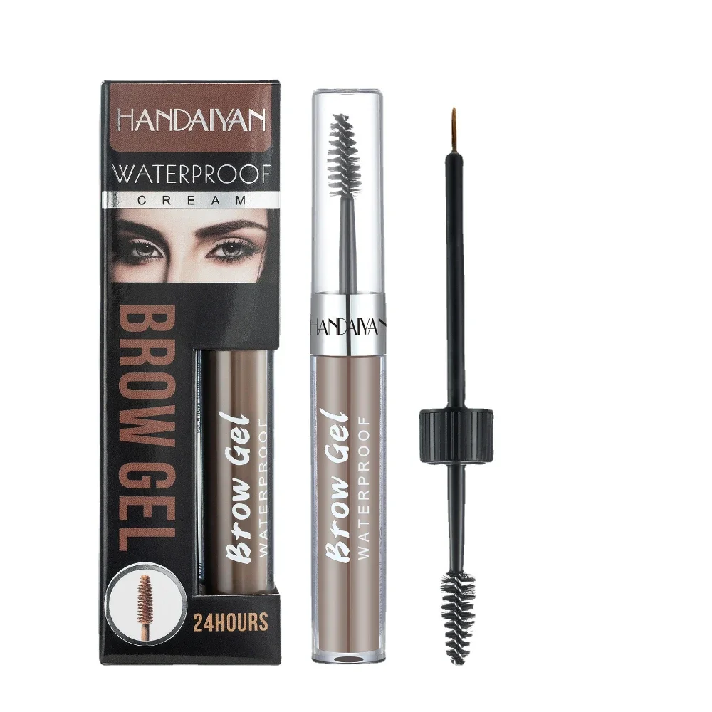 8 Color Eyebrows Gel Pen Eyebrow Cream Long Lasting Waterproof Tattoo Liquid Black Eye Brow Makeup Pencil Mascara Brush