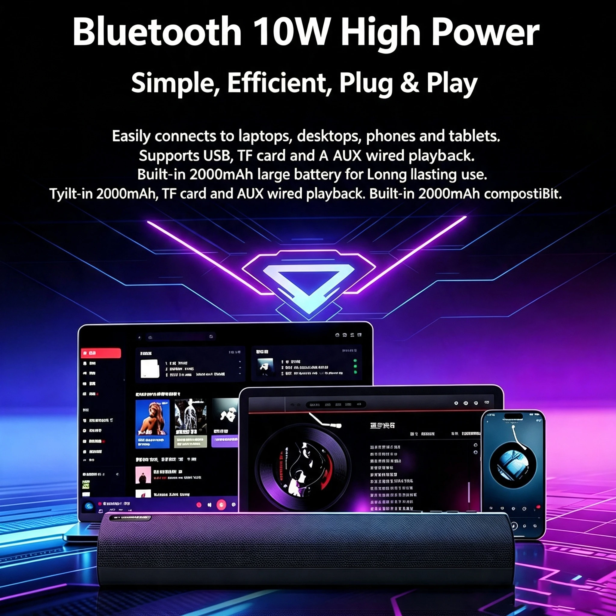 HiFi-Bluetooth-Lautsprecher fü – Rgb Computer Soundbar For Pc Bewertung und Preis