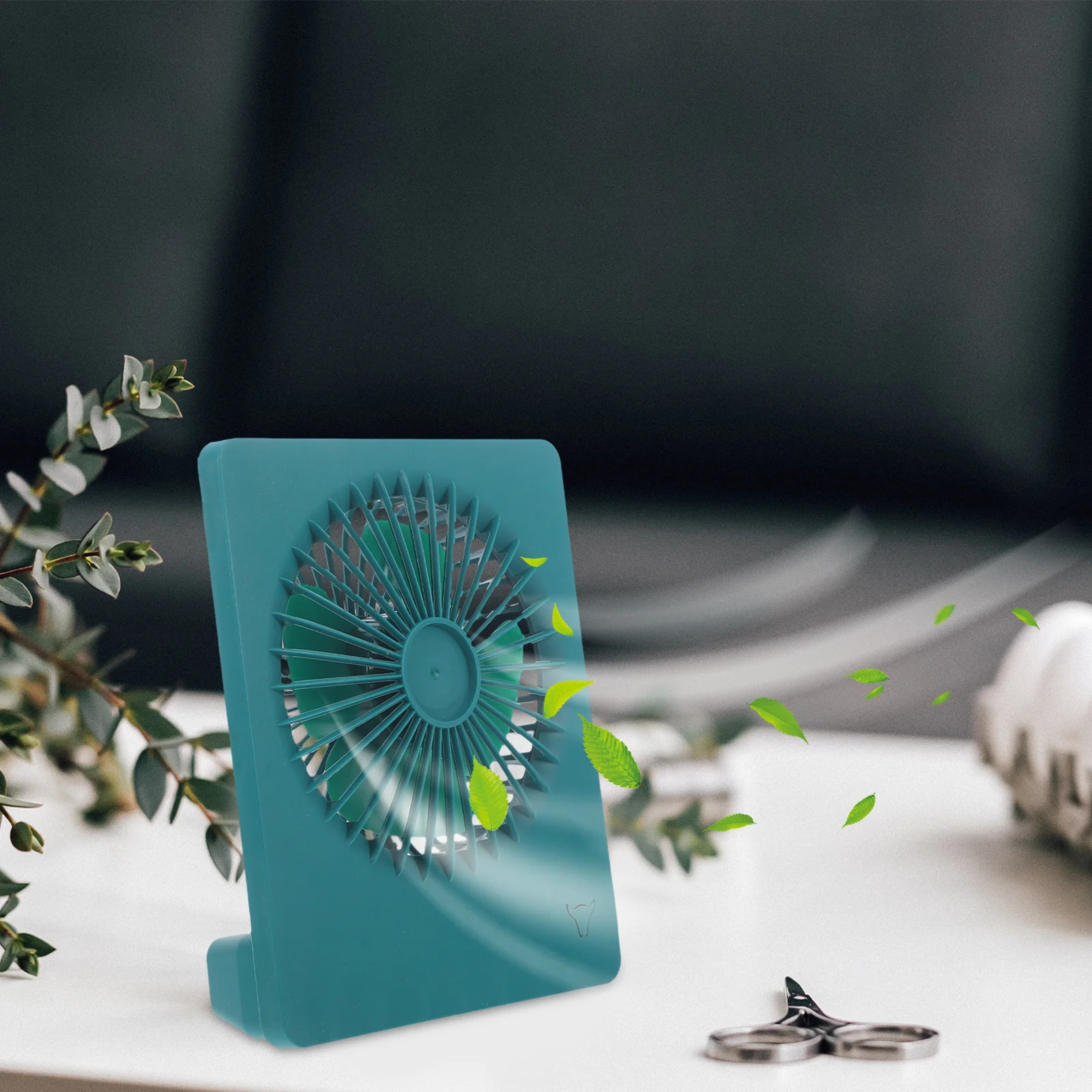 

1pc Mini Desktop Foldable Hanging Usb Charging Fan Rechargeable Portable Summer Cooling Fan 3 Speeds Low Noise Strong
