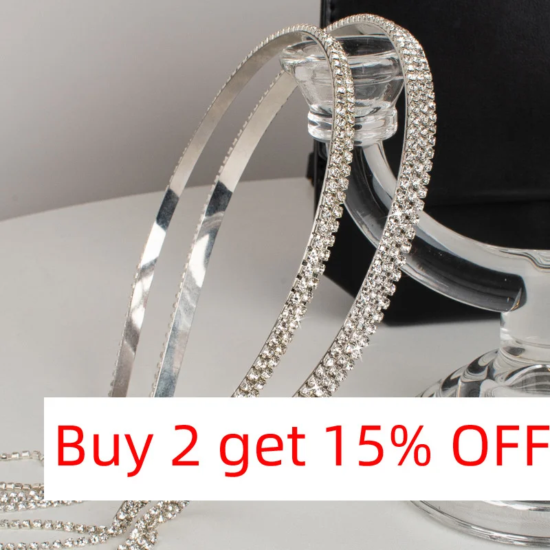 Luxury Crystal Hairband For Women Rhinestone Chain Tassel Hair Loops Wedding Headwear Jewelry Accessories