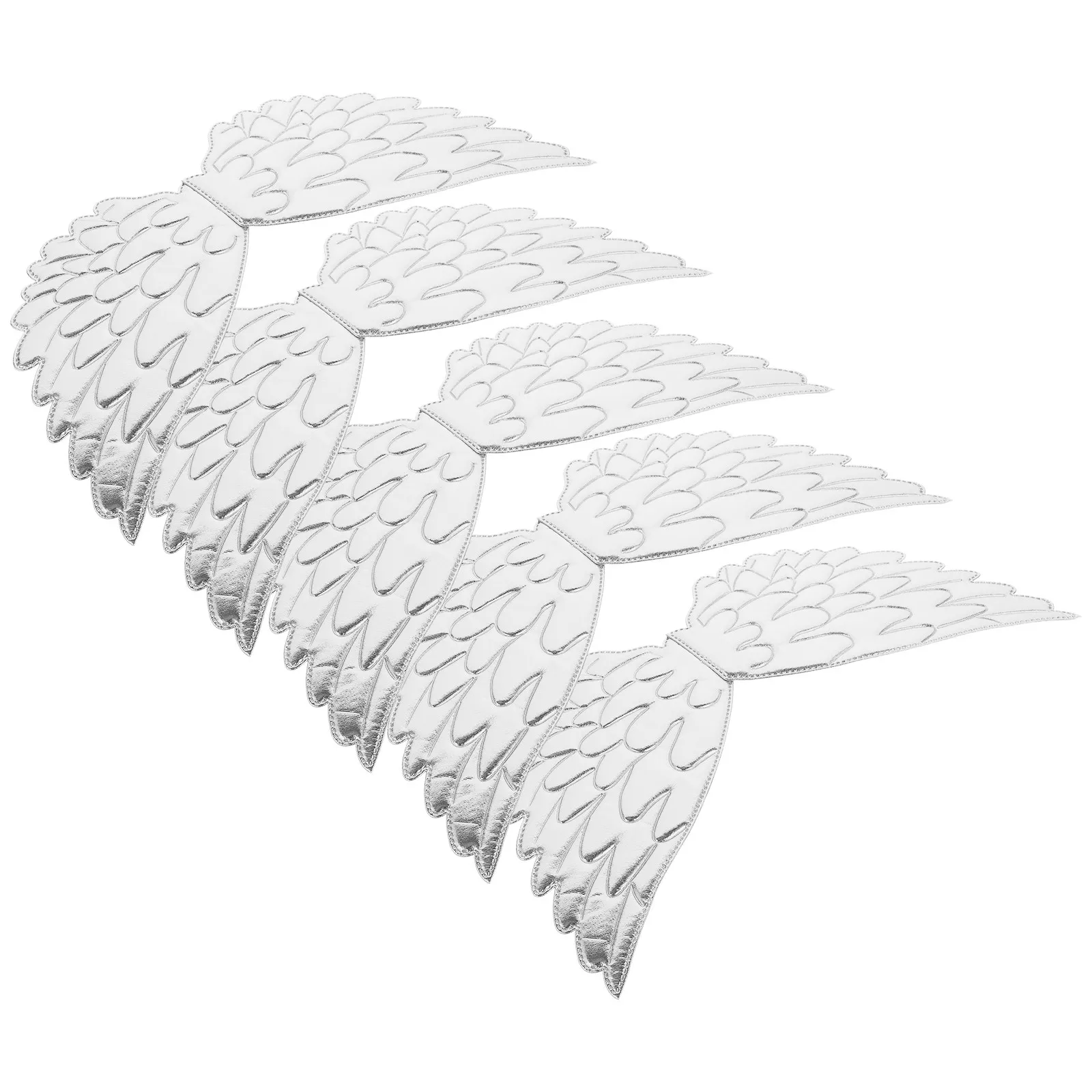 5Pcs Adorable Angel Wings Delicate Cosplay Props Light Comfortable Wing-Shaped Ornaments for Holiday Celebrations