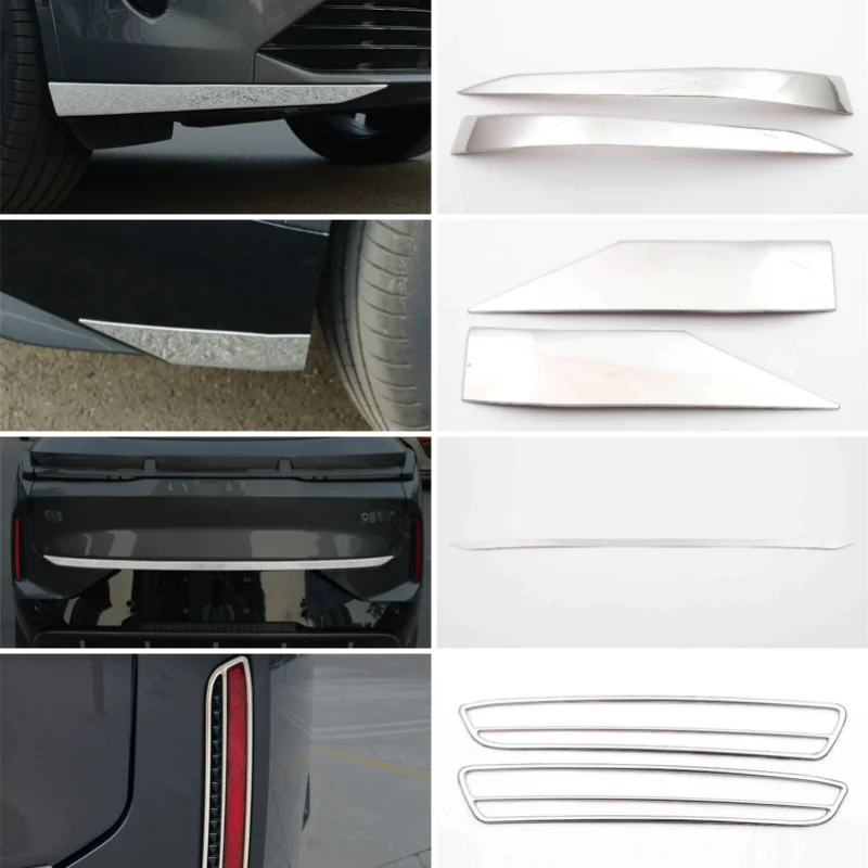 For GEELY LYNKCO 08 2024 Exterior Accessories Rear Trunk Tailgate Door Strip Streamer Lid Rear Fog Lights Cover Trim