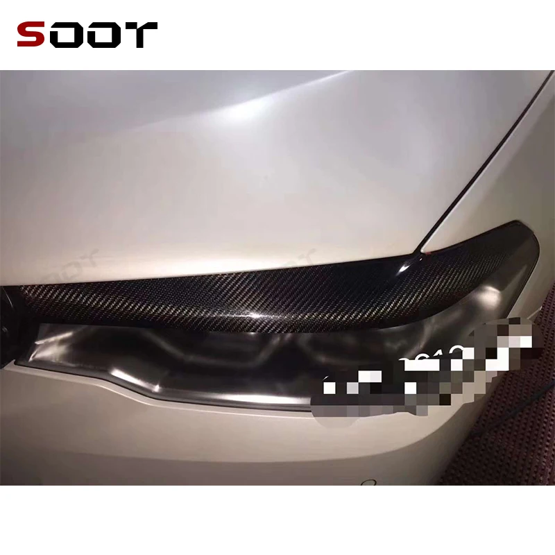 

For BMW 5 Series G30 G38 2017-2020 Carbon fiber eyebrow headlight upper cover front headlight cover decoration Car Auto Partscar