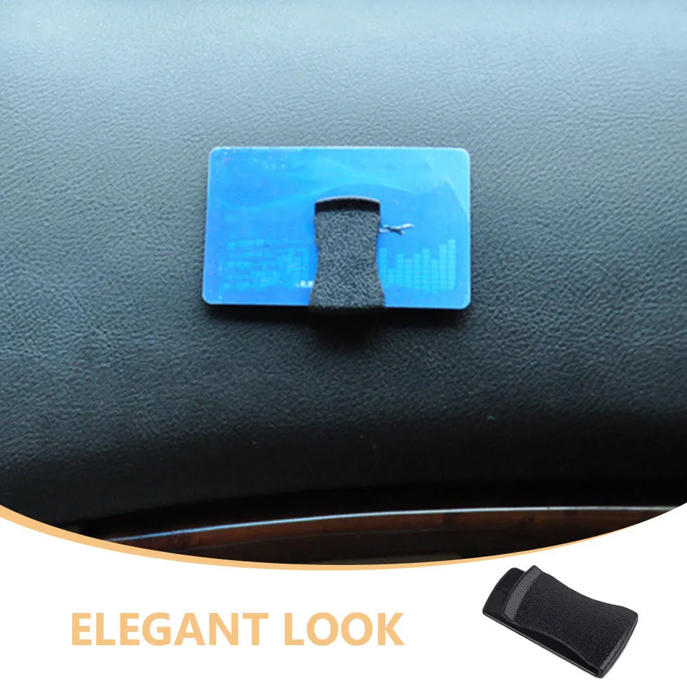 

1Pair Universal Car Card Holder Clip Durable Pc Material Sunglasses Organizer Stylish Design Easy Access Storage Solution