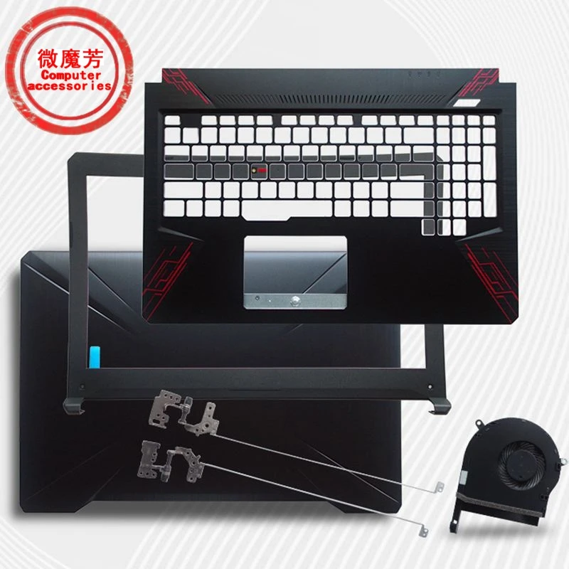 Imagem -01 - para Asus Fx80 Fx80g Fx80gd Fx504 Fx504g Fx504gd ge Portátil Lcd Capa Traseira Moldura Dianteira Dobradiças Descanso de Mãos Case Inferior 47bkllcjn70 Novo para asus fx80 fx80g fx80gd fx504 fx504g fx504gd ge portatil lcd capa traseira moldura dianteira dobradicas descanso de maos case inferior 47bkllcjn70 novo 01