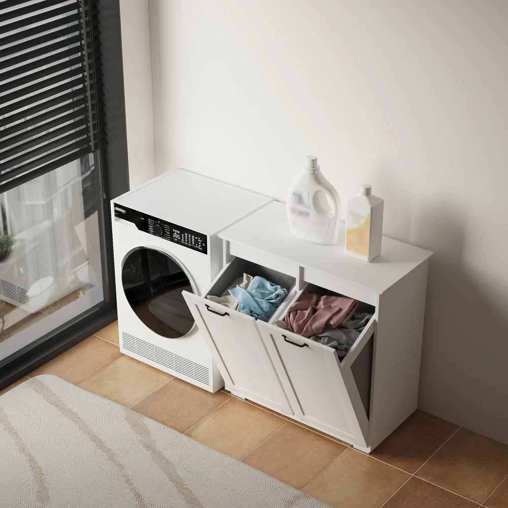 Laundry Cabinet ,with 2 Removable Liner Bags Cesta Ropa Sucia  Panier Linge