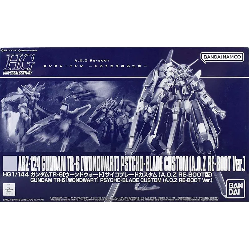 Bandai Figure Gundam Model Kit Anime Figures HG ARZ-124 TR-6 Wondwart Psycho Blade Mobile Suit Gunpla Action Figure Toys For Boy