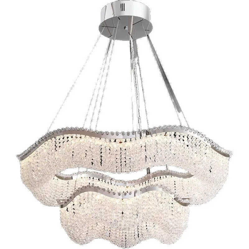 High-end hall main light French high-end villa duplex light y