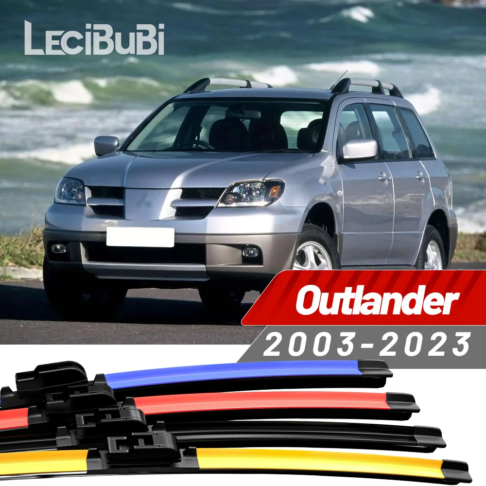 2 stücke Für Mitsubishi Outlander 1 2 3 2003-2023 2017 2018 2019 2020 2021 2022 Frontscheibe wischer Klingen Scheibenwischer