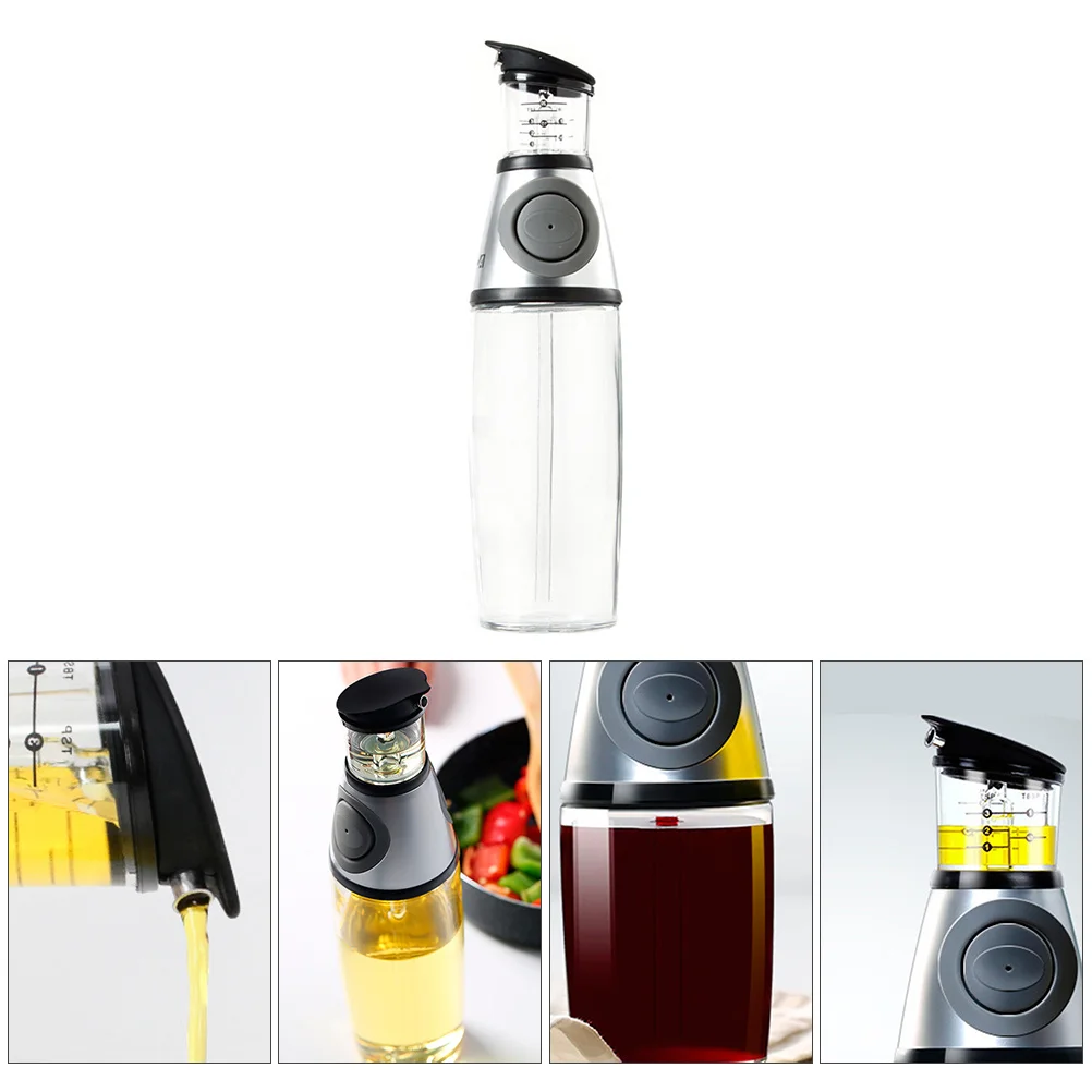 

1Pcs Oil Dispenser Bottle Portable Pressing Design Leak Proof for Kitchen Oil Vinegar Soy Sauce Storage Container
