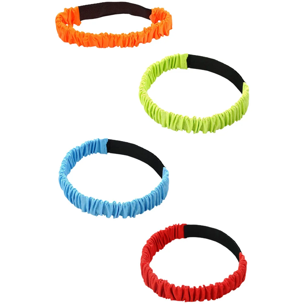 4 Pcs Two-person Three-legged Strap Three-legs Ropes Interaction Props Sports Game Elastic Tie Race Bands Parent-child