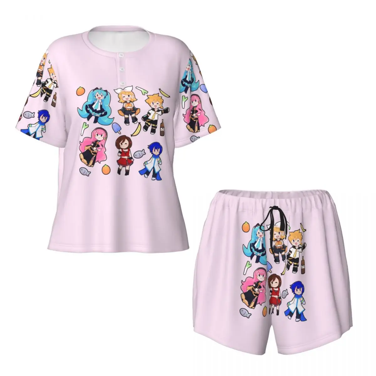 vocaloid-chibi-chaos-miku-round-neck-short-sleeves-nightdress-for-sleeping-sleepshirts-women-soft-pajama-set-short-pants