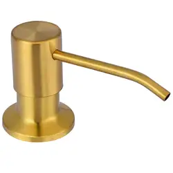 Soap Dispenser for Kitchen Sink, Premium Stainless Steel Pump Head 200ML Threaded Tube Granite Thick Deck