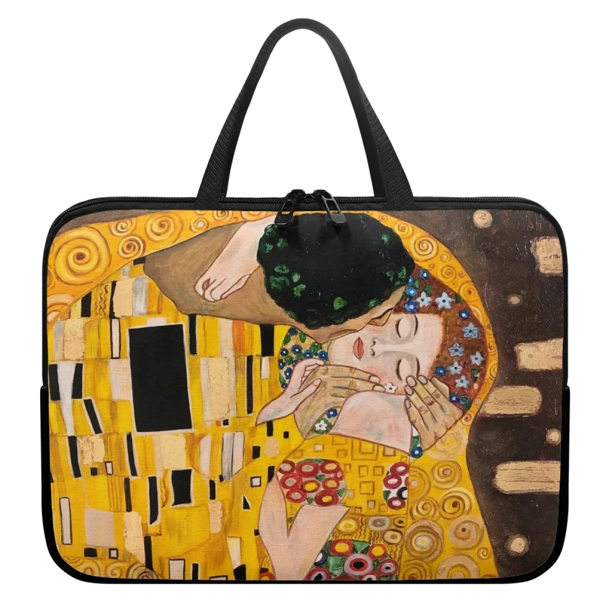 Oil Painting Kiss/Waterlily Designer Laptop Bag Gustav Klimt/Monet Tablet Sleeve Cases Portable Female PC Computer Handbags 2023