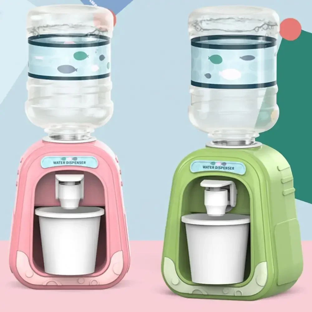 Cute Mini Water Dispenser Baby Drinking Water Cooler Lifelike Children Cartoon Simulation Device for Kid Home Decor Ornament