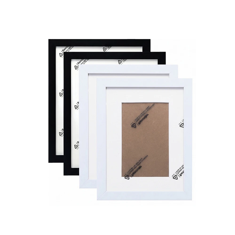Picture Frame White Imitation Wooden Photo Frame for 4*6, 6*8, 8*10 Inch, A4 Artworks Horizontal & Vertical Display Home Décor