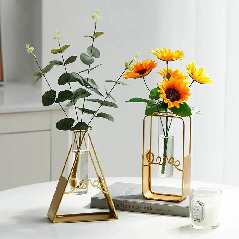 

Countertop flower arrangement ornament,Table simulated flower vase,Design & Creative style,Wrought iron home decoration vase