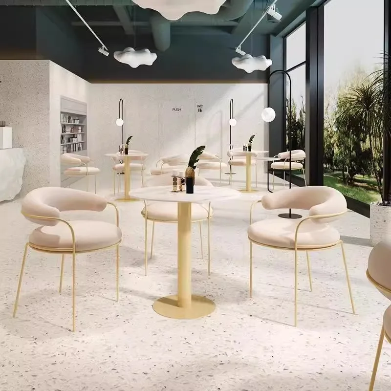 Reception negotiation table and chair combination