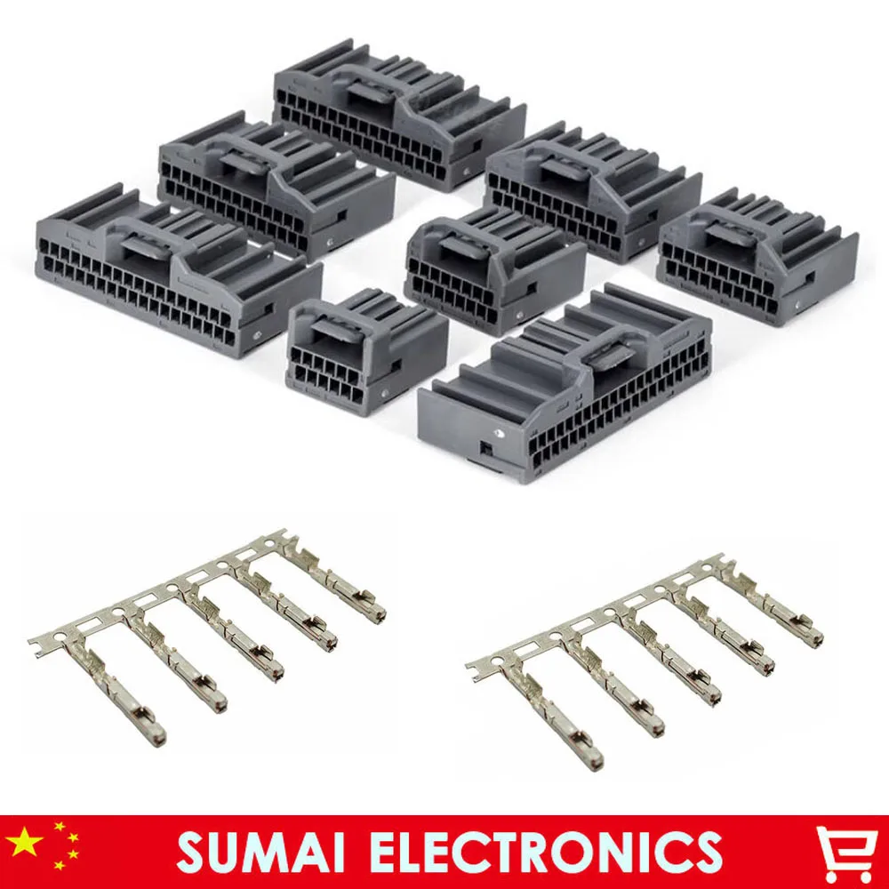 Automotive Original Connector MX34012/40SF1 12/16/20/24/28/32/36/40 Pin BMS Harness Wire Plug MX34 With Terminals Pin For JAE