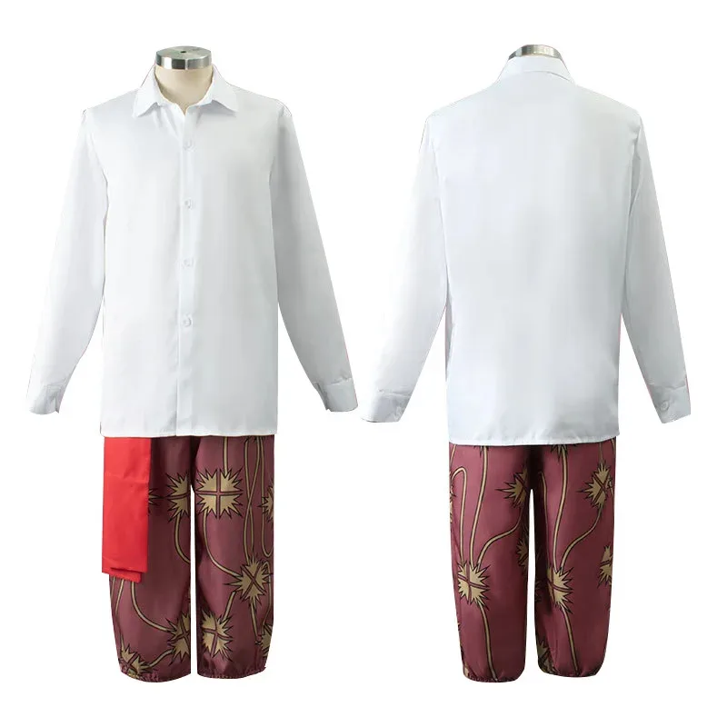 Anime Red Hair Shanks Cosplay Costume COS Uniform Shirt Coat Panty Suit Set Halloween Party Performance Wear Clothing