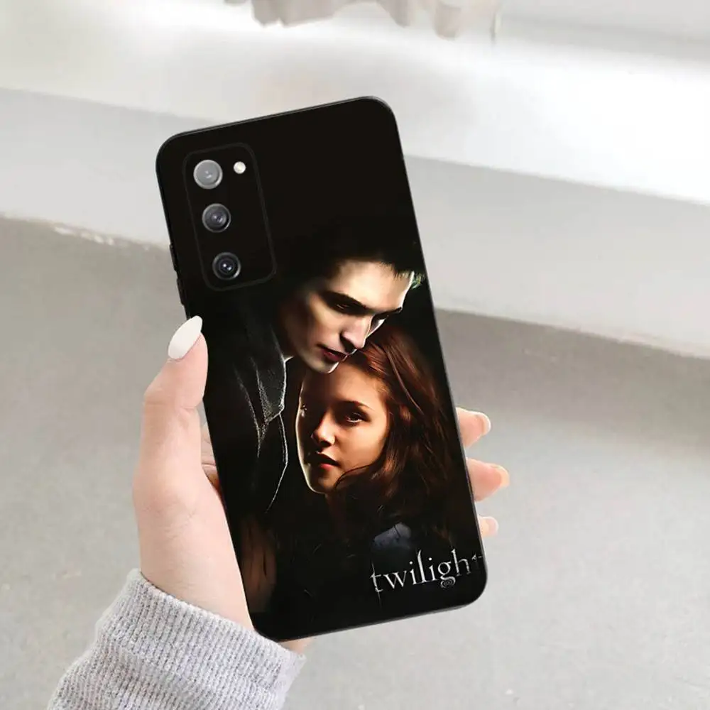 حافظة هاتف T-Twilight TV S-Series لهاتف سامسونج S 25,24,23,22,30,21,10,9,Ultra,Plus,Lite,FE,4,5G حافظة سوداء ناعمة #3