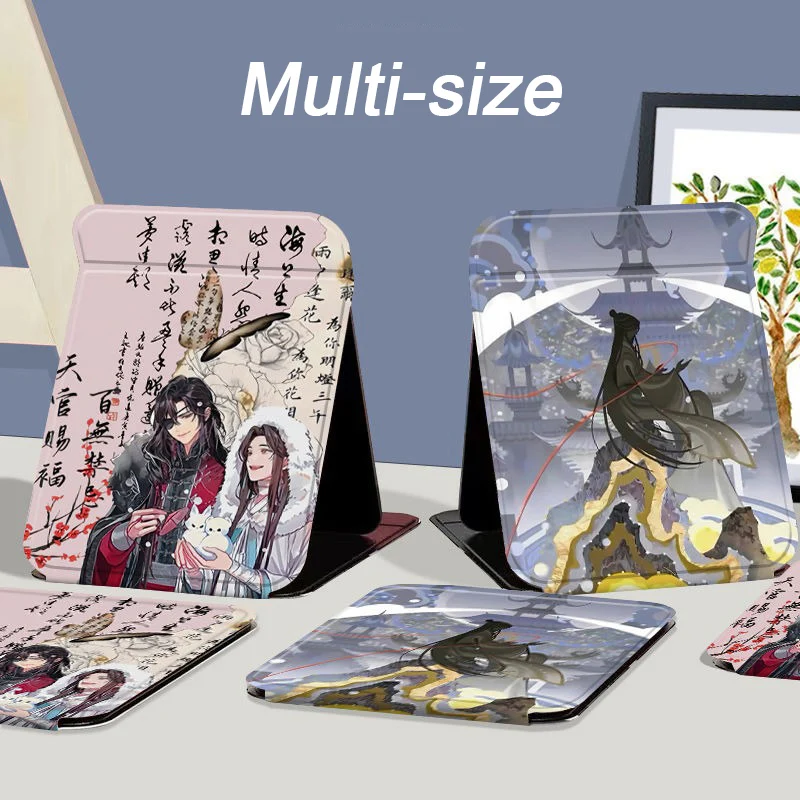 22/17/15cm Heaven officials blessing,Tian Guan Ci Fu, Folding Single-side Makeup Mirror,Anime Cute,Portable Travel,Rectangular