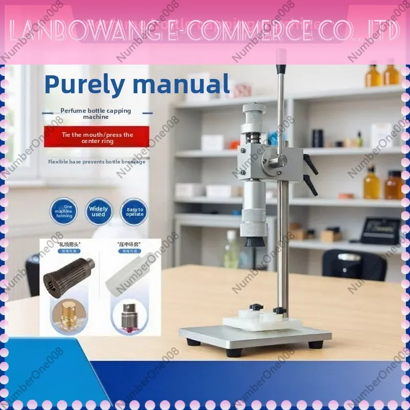 Portable Manual Perfume Cap Crimping Machine Aluminum Spray Cap Sealer for Perfume Bottle