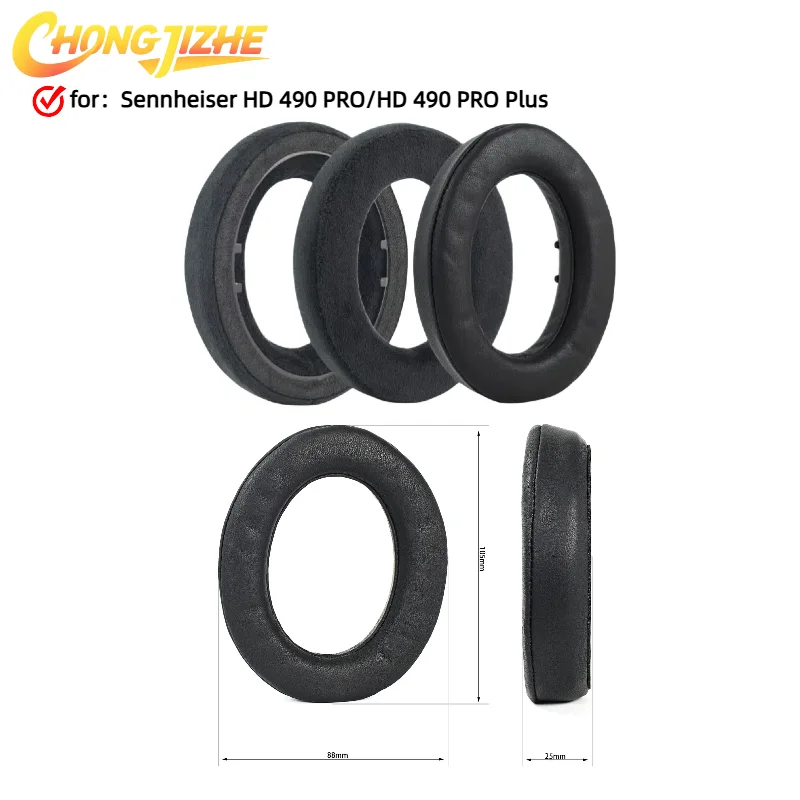 

CHONGJIZHE Replacement Earpads For Sennheiser HD490 PRO/HD 490 PRO Plus Headphones Memory Sponge Sleeves Cover Case Repair Parts