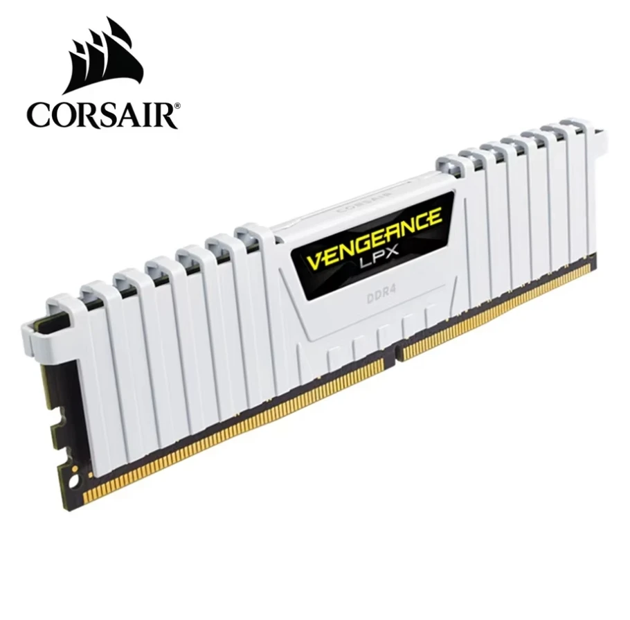 Corsair DDR4 SDRAM Vengeance LPX 16GB DDR4 DRAM 3200MHz 3600MHz 4000MHz يدعم XMP 2.0 288-Pin ذاكرة مكتبية بيضاء