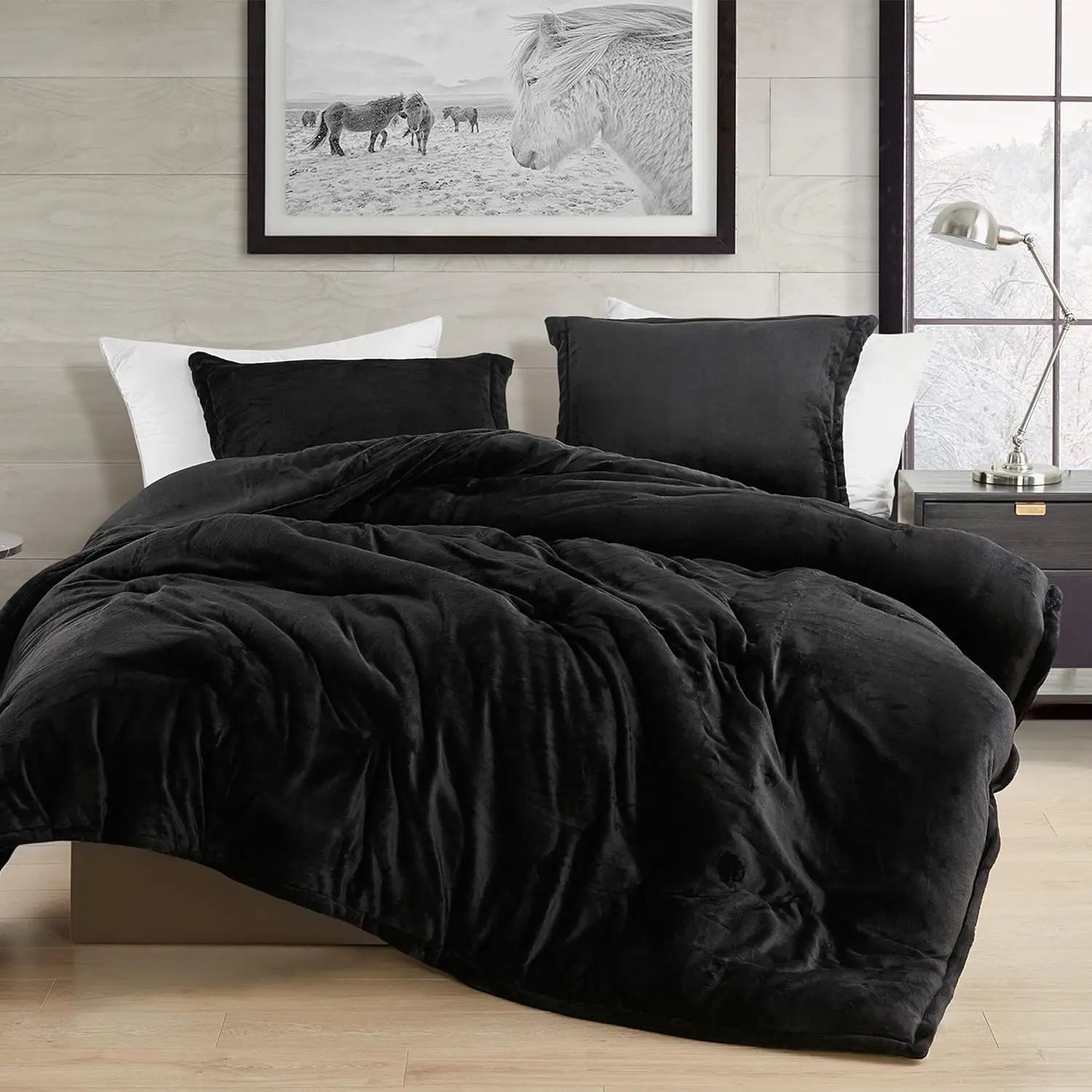 

Coma Inducer Oversized Twin XL Comforter - Touchy Feely - Black