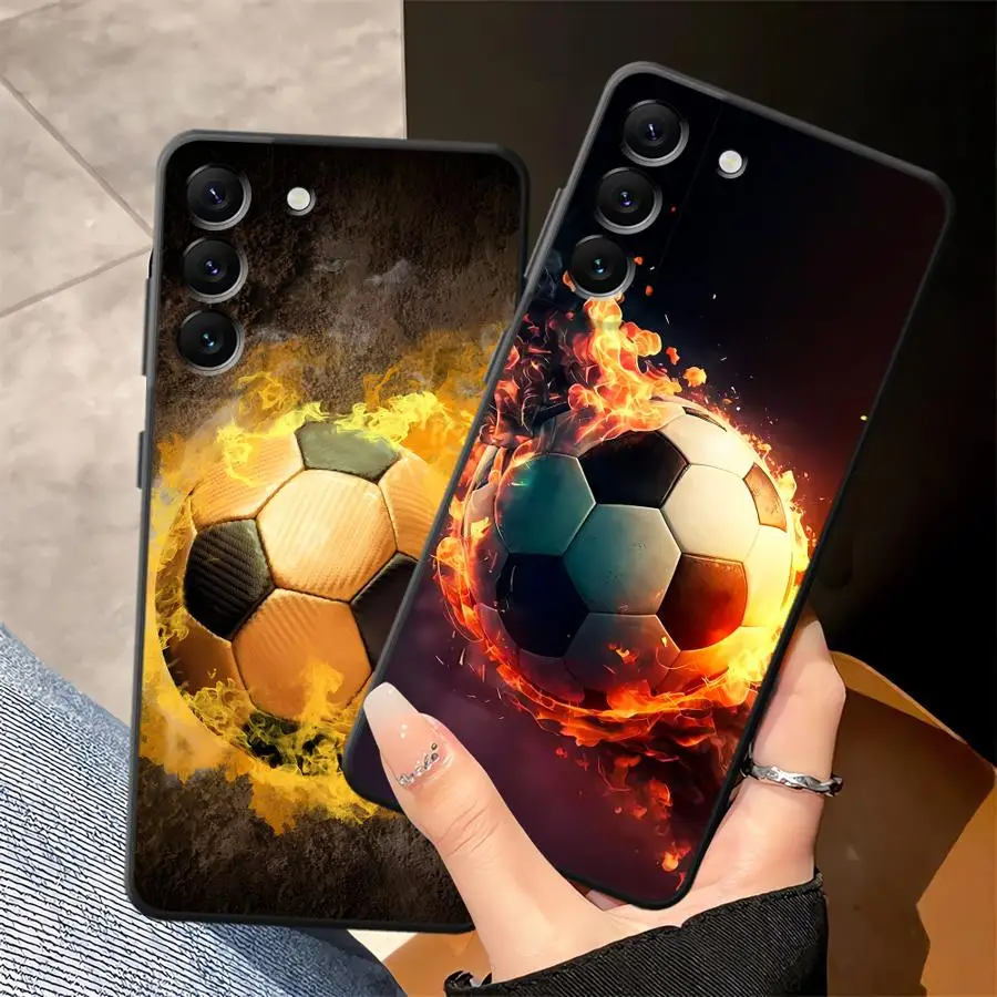 Case for Samsung Galaxy A25 A71 A41 A36 A24 A55 A32 A26 A72 A51 A73 A23 A53 A35 A22 A52 Soft Phone Cover Cool Football